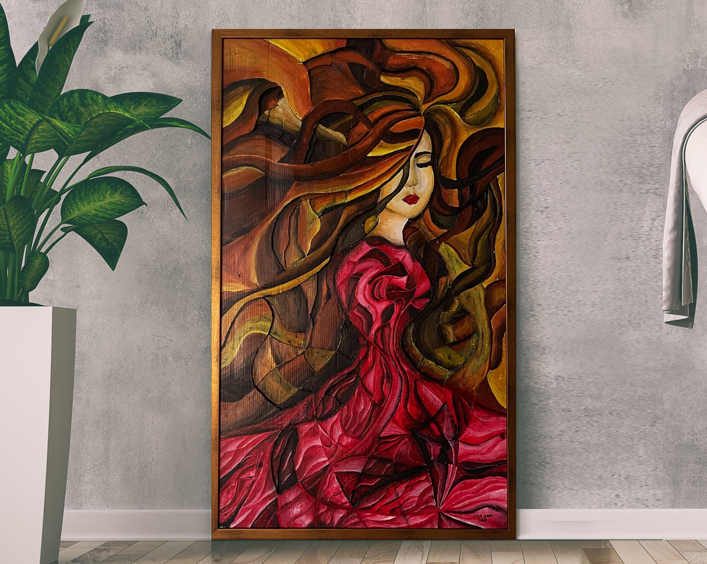 Brazen Beauty (Acrylic & 2D Sculpture)