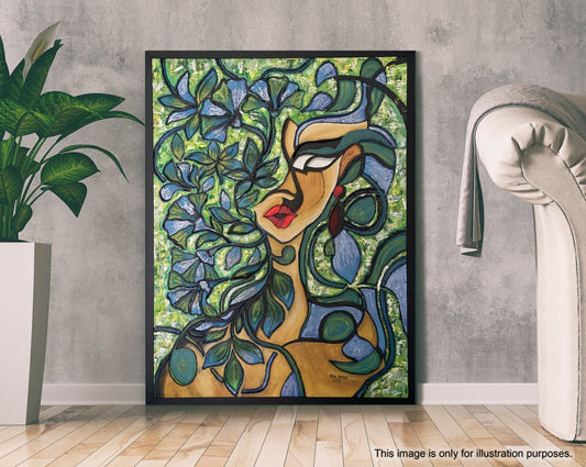 'Dara Rimba' (Acrylic on 2D Sculpture)