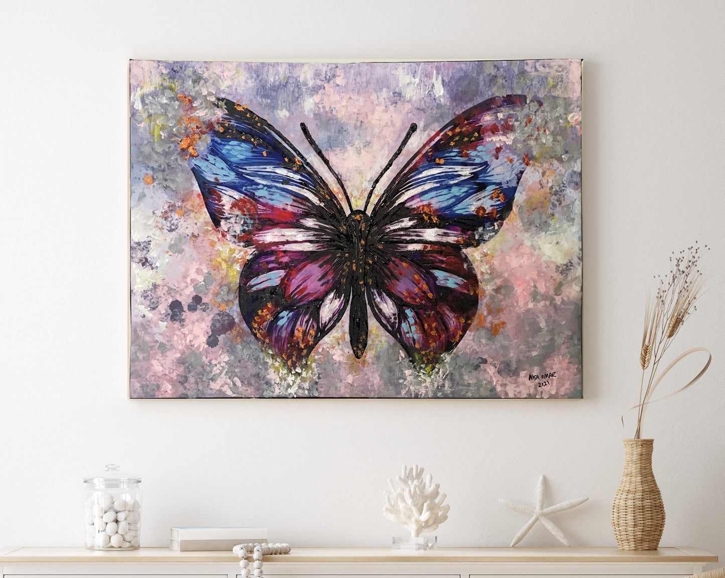 'Rama-Rama' (Canvas Art)